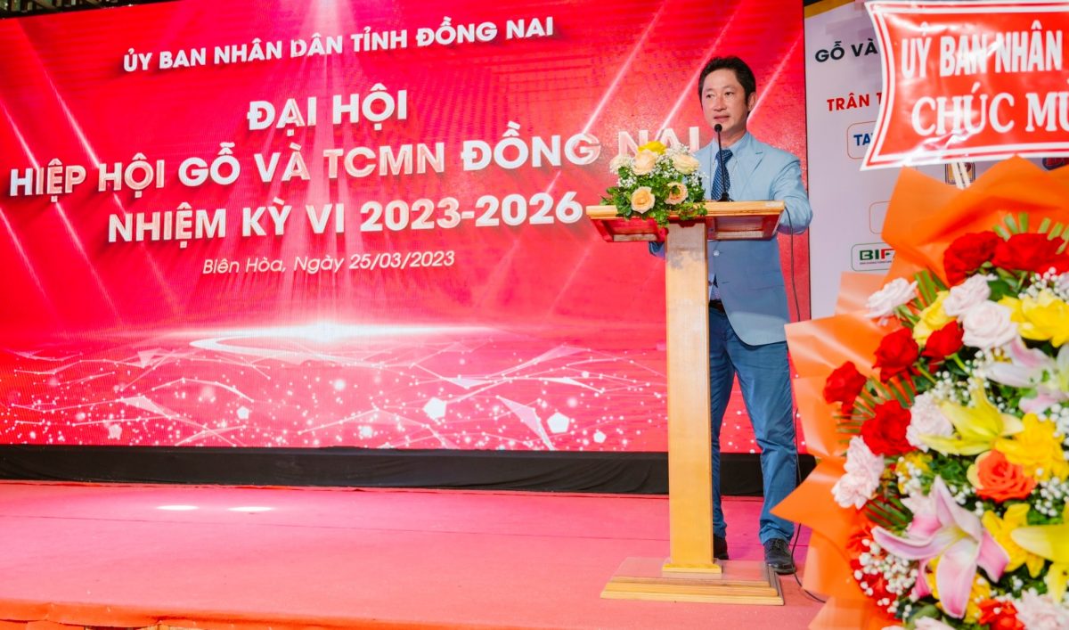  Ông Lê Xuân Quân - Chủ tịch Hiệp hội Gỗ và thủ công mỹ nghệ Đồng Nai nhiệm kỳ 6 (2023 - 2026).